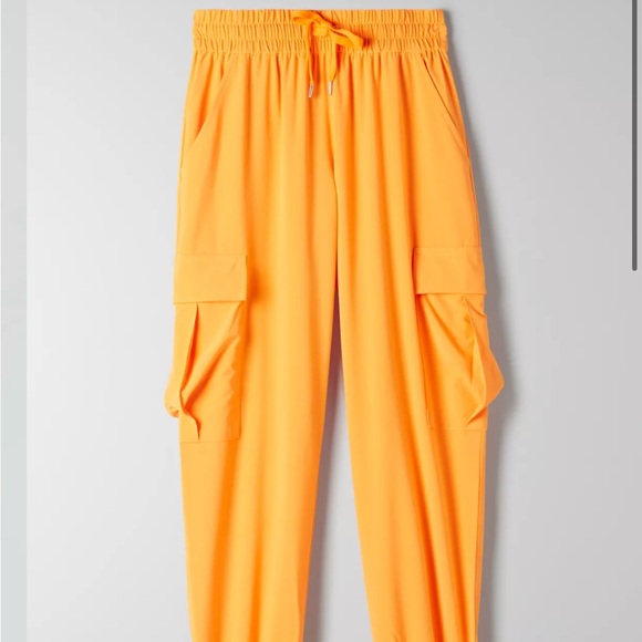 Orange Aritzia TNA Joggers - Picture 2 of 7